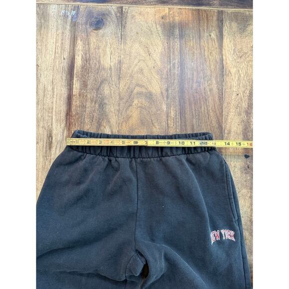 John Galt Black Pacsun New York Pullon Sweat Pants Brandy Melville - Picture 5 of 6